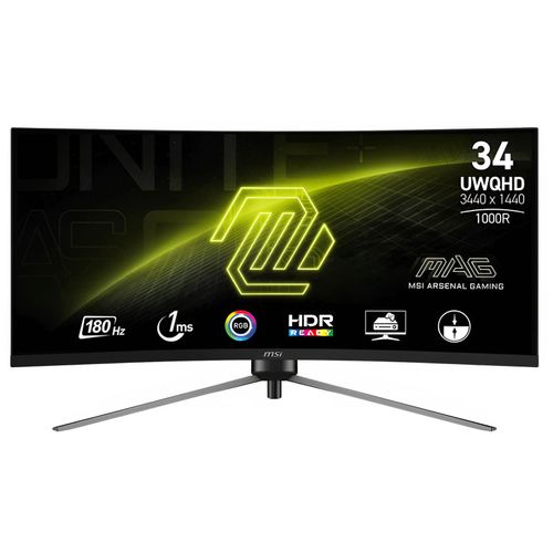 Écran MSI 345CQR 34" 180 Hz UltraWide Dual Quad HD