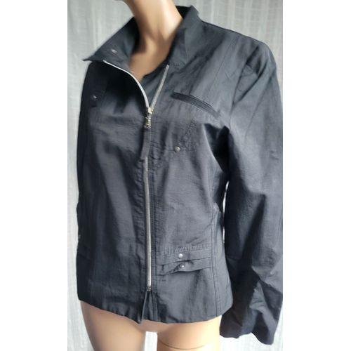 Veste Femme Noire T 38 Marque Patrice Bréal 60% Coton /40% Polyamide  40/48/58,5