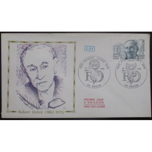 France Fdc Robert Debré 15-05-82 Sedan