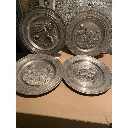 4 Anciennes Assiettes A Entreprendre Au Murs 