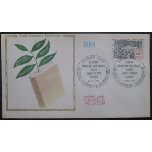 France Fdc Ecole Nationale Supérieure 16-10-82 Cachan