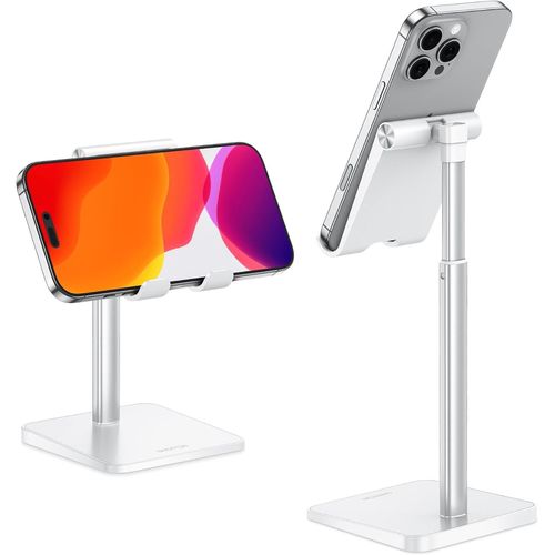 Support De Téléphone Portable, Support De Bureau Vertical Pour Smartphone, Station D'accueil Pour Iphone 13 Pro/13/12 Mini/12 Pro/12, Autres Smartphones, Blanc