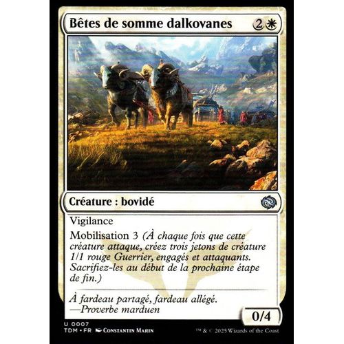 Bêtes De Somme Dalkovanes - Magic - Tarkir La Tempête Des Dragons - U - 7
