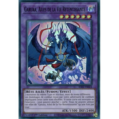 Yu Gi Oh Ra02 Fr024 Garura Ailes De La Vie Retentissante Super Rare
