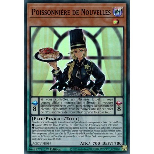 Yu Gi Oh ! Poissonnière De Nouvelles Agov-Fr019 Super Rare En Français