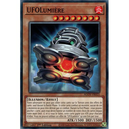 Yu Gi Oh ! Ufolumière Agov-Fr021 Commune En Français
