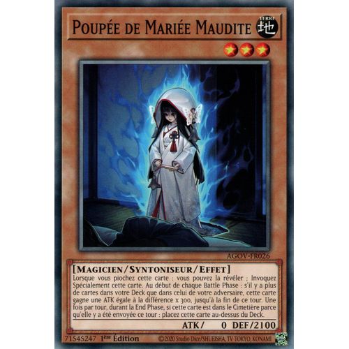 Yu Gi Oh ! Poupée De Mariée Maudite Agov-Fr026 Commune En Français