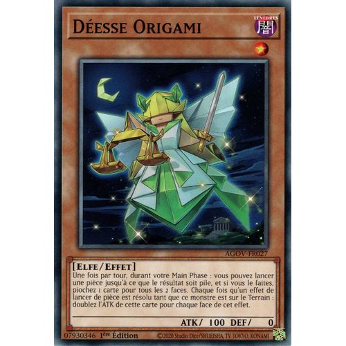 Yu Gi Oh ! Déesse Origami Agov-Fr027 Commune En Français
