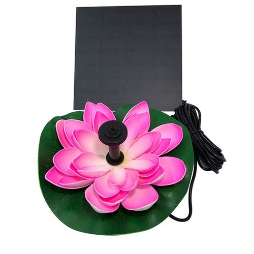 Pompe solaire Lotus pour fontaine de jardin, fontaine, fontaine, nénuphar flottant, bassin, fleurs, pompe à eau, fontaine pour bassin de jardin, piscine, paysage, décoration