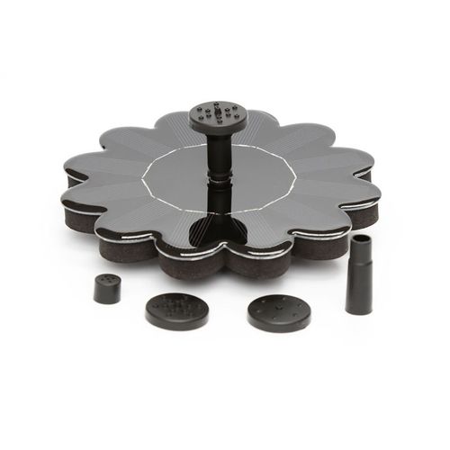 Fontaine Solaire Pompe 5V 1.4W Mini Fontaine Pompe à Eau à énergie Solaire Flottant Extérieur Oiseau étang Jardin Décor +Bus Fontaines pour Bassin D'agrémen