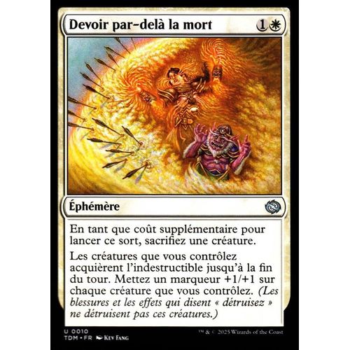 Devoir Par-Delà La Mort - Magic - Tarkir La Tempête Des Dragons - U - 10