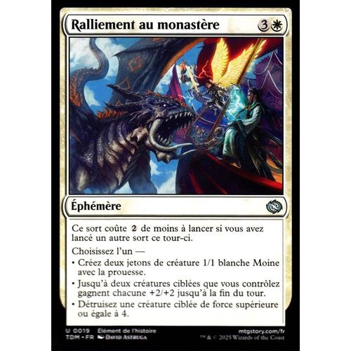 Ralliement Au Monastère - Magic - Tarkir La Tempête Des Dragons - U - 19