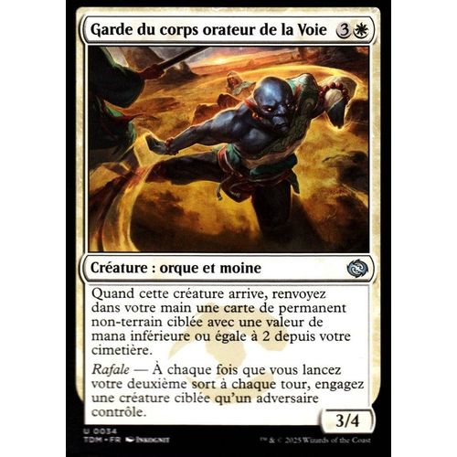 Garde Du Corps Orateur De La Voie - Magic - Tarkir La Tempête Des Dragons - U - 34