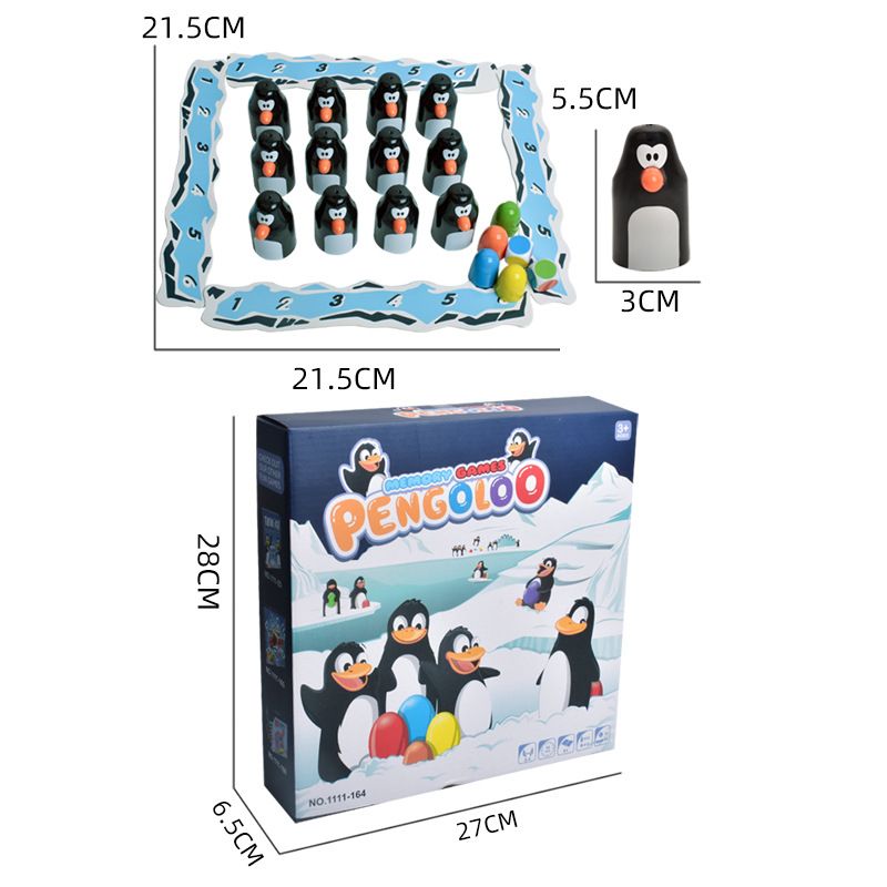 Jeu De Mémoire En Bois Pingouin Échecs Les Enfants Développent La Pensée Logique Raisonnement Formation Jouets Éducatifs Classiques