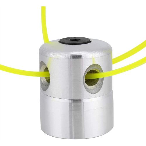 Tête de coupe-bordures, bobine d'alimentation universelle en aluminium pour débroussailleuse et débroussailleuse à essence, avec fil de coupe