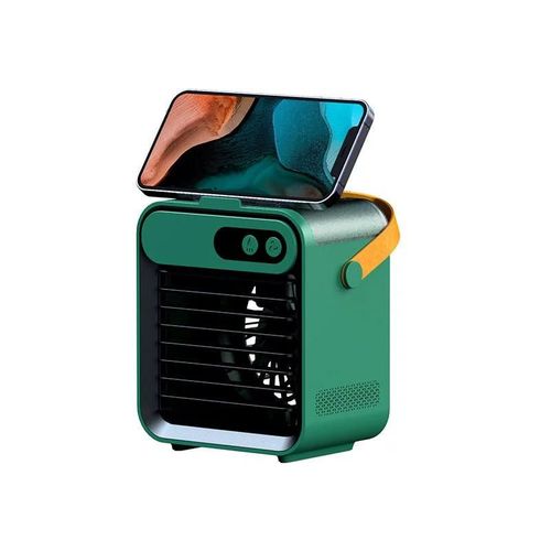 Ventilateur USB, mini ventilateur, ventilateur silencieux, ventilateur USB portable silencieux, 3 vitesses réglables, ventilateur USB pour camping, bureau, sport, voyage, alimenté par USB, vert