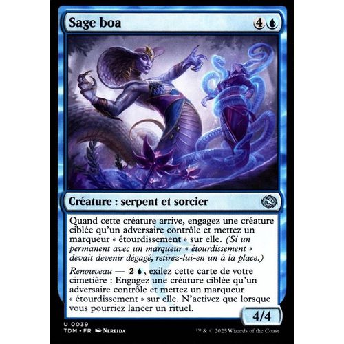 Sage Boa - Magic - Tarkir La Tempête Des Dragons - U - 39