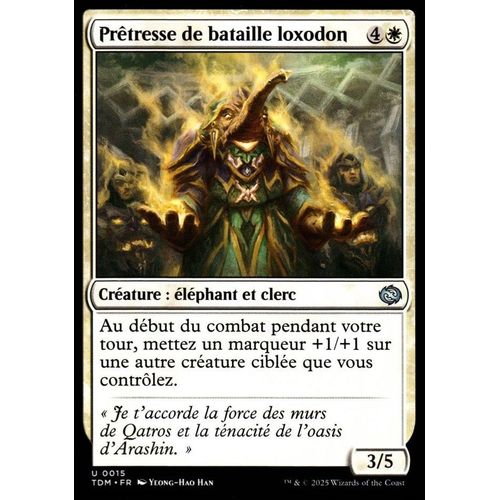 Prêtresse De Bataille Loxodon - Magic - Tarkir La Tempête Des Dragons - U - 15