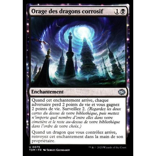 Orage Des Dragons Corrosif - Magic - Tarkir La Tempête Des Dragons - U - 75