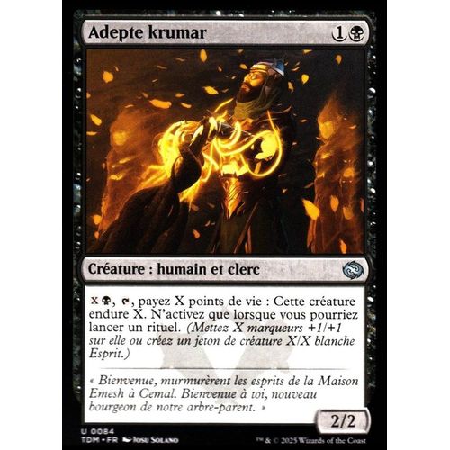 Adepte Krumar - Magic - Tarkir La Tempête Des Dragons - U - 84