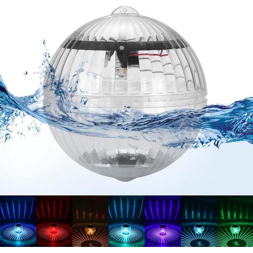 Lampe Solaire Flottante Pour Bassin, Éclairage De Piscine Étanche, Éclairage Led Pour Piscine, Décoration D'étang Pour L'extérieur, Pour Jardin, Cour, Piscine
