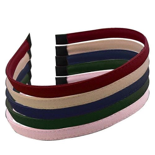 Cute Solid Simple Leather Covered Party Headband For Women And Girls