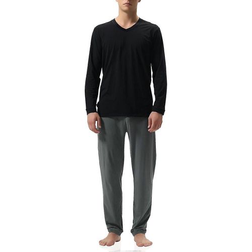 Pyjama En Coton Pour Hommes Vêtements De Nuit Rayés Chiné Vêtements De Détente Haut Et Bas Ensemble De Pyjama Iiiii