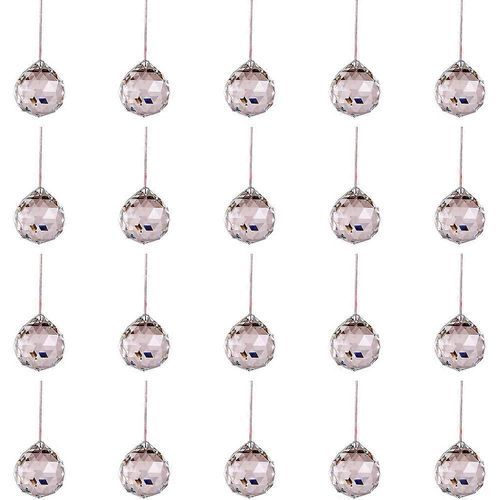 20 Pieces Crystal Ball Prisms for Ceiling Chandeliers - Feng Shui Wedding Home Decor