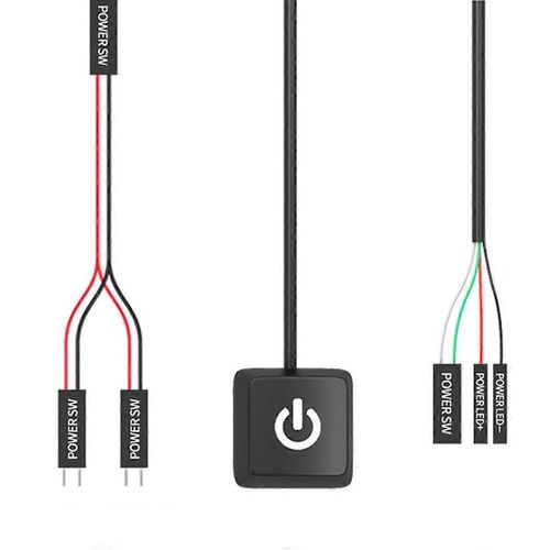 Extension du bouton d¿alimentation du PC Flexibilité externe Interrupteur d¿alimentation du PC Adaptateur de commande de l¿alimentation Câble Bouton hôte de l¿ordinateur