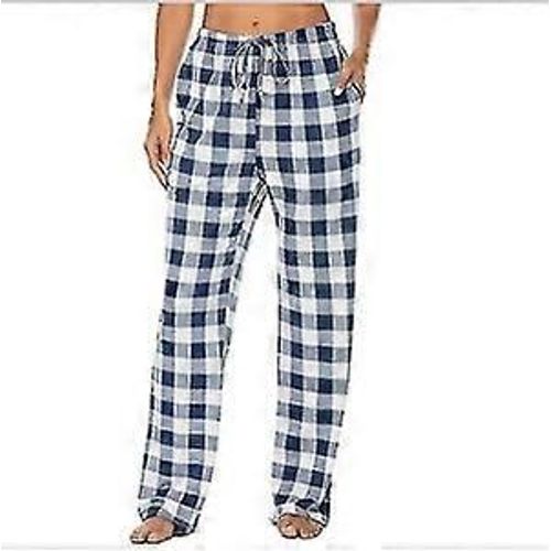 Pantalon De Pyjama Pour Homme Avec Poches, Pantalon De Couchage En Flanelle Souple Pour Homme