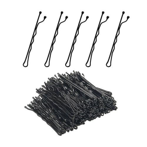 Black Bobby Pins - Premium Hairpins For Buns - 200 Count - Great For All Hair Types