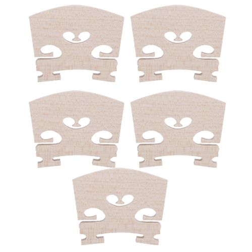 5 Pcs Violon Pont Érable Bois Remplacement Pour 4/4 Taille Instrument De Musique Accessoires