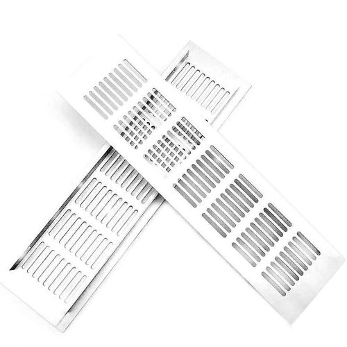 Air Grille Vent Cover Ventilation Grill Cover Air Vent for Cabinet Shoe Cabinet Louvered Ventilation Grille 300 mm x 80 mm Pack of 2