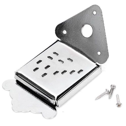 Mandoline Chrome Pièce De Cordier De Rechange Avec Vis Accessoire D¿Instrument De Mandoline (Argent)