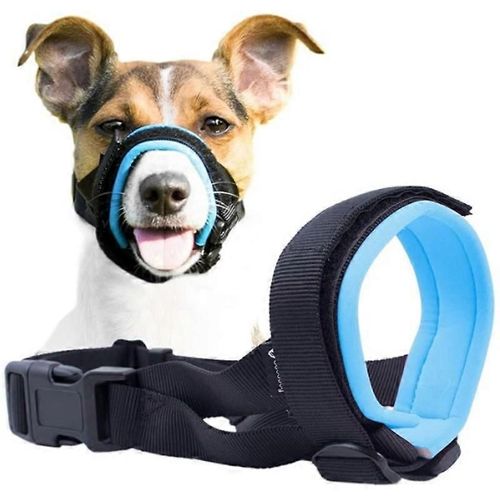 Muselière Bleue Pour Chien (Petite) - Prévention Des Morsures En Toute Sécurité, Guide De Formation Inclus