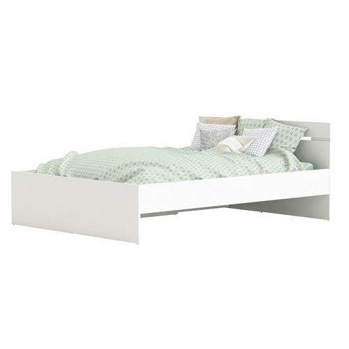 Lit Adulte Avec Rangement Coloris Blanc Mat - 144,1 X 74,2 X 194,7 Cm