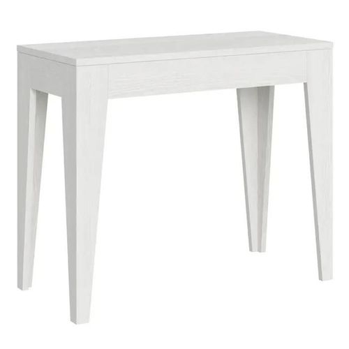 Console Extensible 90x42/198 Cm Isotta Small Frêne Blanc