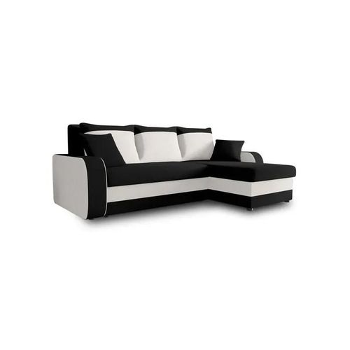 Canapé D'angle Réversible Convertible - Bestmobilier - Zelie - Blanc - 4 Places - Coffre De Rangement