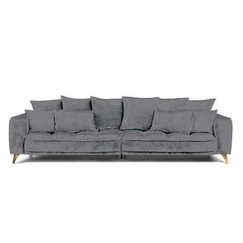 Canapé Tissu Droit Taupe Altamo - 4 Places