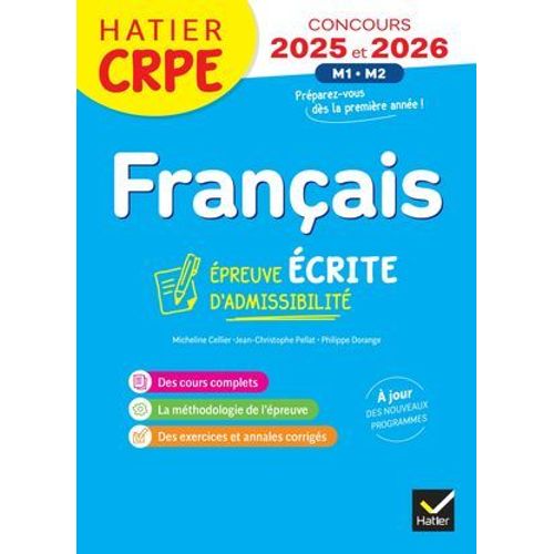 Français - Crpe 2025-2026 - Epreuve Écrite D'admissibilité