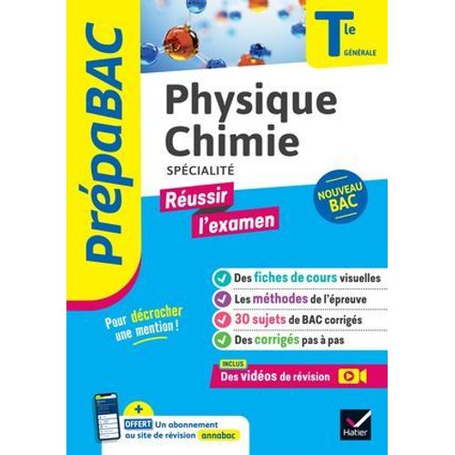 Prépabac Réussir L'examen - Physique-Chimie Tle Générale (Spécialité) - Bac 2026
