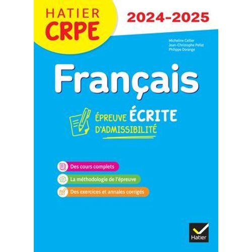 Français - Crpe 2024-2025 - Epreuve Écrite D'admissibilité