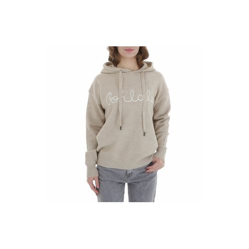 Pull Pour Femme En Maille Beige