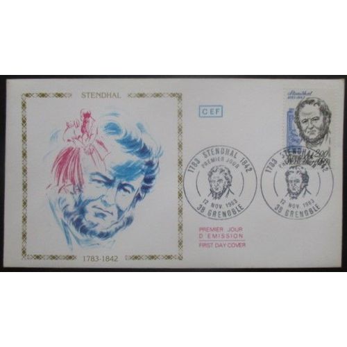 France Fdc Stendhal 12-11-83 Grenoble