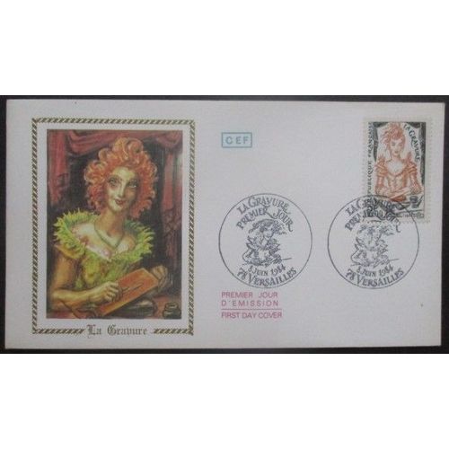 France Fdc La Gravure 08-06-84 Versailles