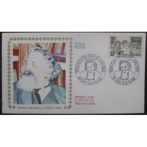 France Fdc Gaston Bachelard 23-06-84 Bar Sur Aube