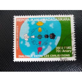 Timbre Madagascar Y T 1826 Année Nations Unies Pour Dialogue Entre Les Civilisations 2001(050409 )