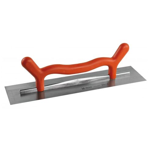 Platoir Mondelin inox 50x12cm lame biseauté 0,6mm poignée 2 mains