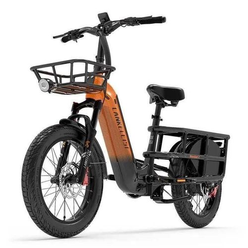 Vélo Électrique - Lankeleisi - Wombat-1 - 1000w - 20ah - Fatbike Orange