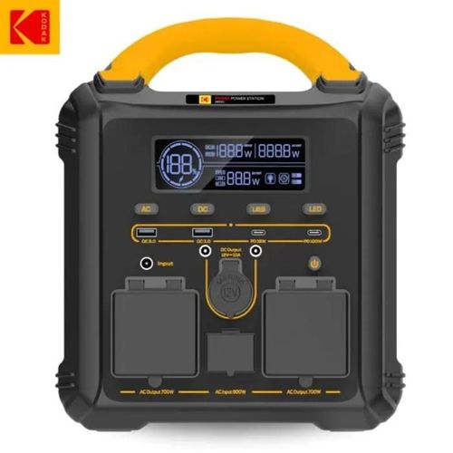 KODAK S600 551Wh Générateur Solaire Portable 1200W ,Station Électrique Portable LiMnFeP04 Batterie de Secours